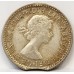 AUSTRALIA 1961 . SIXPENCE . ERROR . CLIPPED PLANCHET . BITTEN EDGE